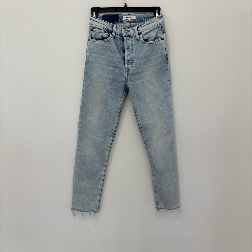 Re/Done Light Wash Ankle Jeans